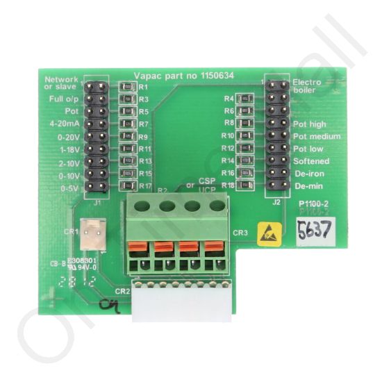 Vapac 115-0634 Configuration Board